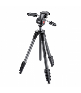 Manfrotto Compact Advanced - trepied foto-video negru cap 3-Way