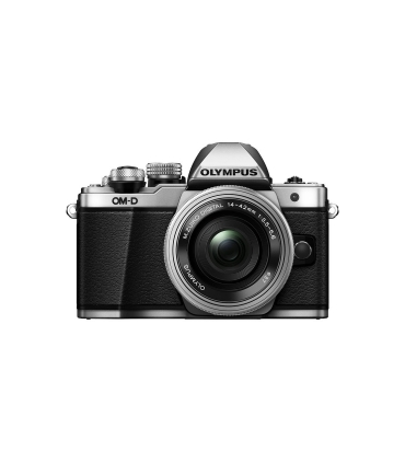Olympus OM-D E-M10 Mark II kit cu 14-42mm Pancake EZ argintiu