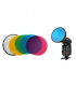 Godox AD-S11/S12 Flash Color Gel Pack & Reflector Grid