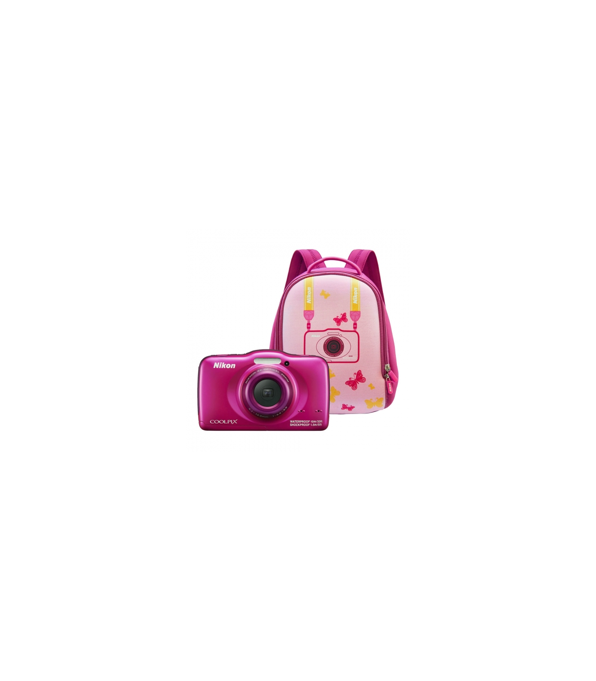Put No way sharp Nikon Coolpix S32 backpack kit - roz | Aparate Foto Compacte |  Market-photo.ro