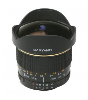 Samyang 8 mm f/3.5 Aspherical IF MC Fish-eye montura Pentax