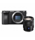 Sony A6500 Aparat Foto Mirrorless 24MP APSC 4K Negru Kit cu Obiectiv Carl Zeiss Vario-Tessar T* E 16-70mm F/4 Negru