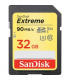 SanDisk Extreme SDHC 32GB 90MB/s. 600 X, U3, V30 - video speed class, 4K UHD