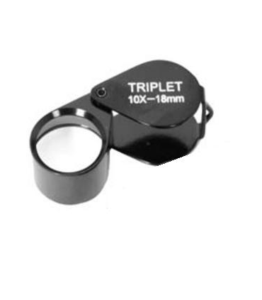 Jewelry Magnifier Triplet 10x 18mm