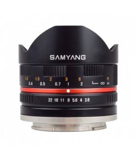 Samyang 8mm 2.8 UMC Fish-eye pentru SONY E Silver