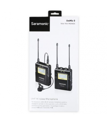 Kit Lavaliera XLR+ jack - Saramonic UwMic9 (TX9 +TX9 +RX9)