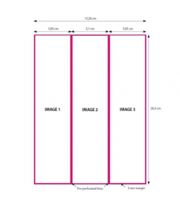 Hartie DNP 2 role de 200 de printuri 15x20 perforată la 5x20 și 10x20 cm pentru DS620