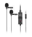Microfon Lavaliera Dual BOYA BY-M1DM pentru Smartphone, DSLR, PC