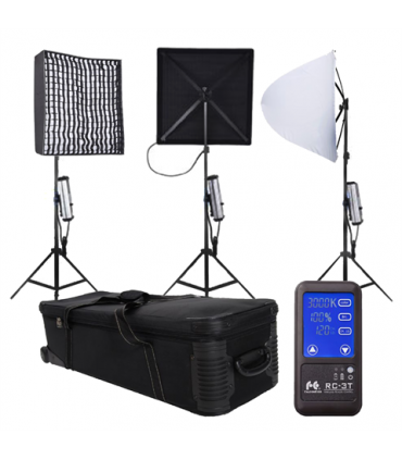 Falcon Eyes Bi-Color LED Panel RX-24TDX Set 3