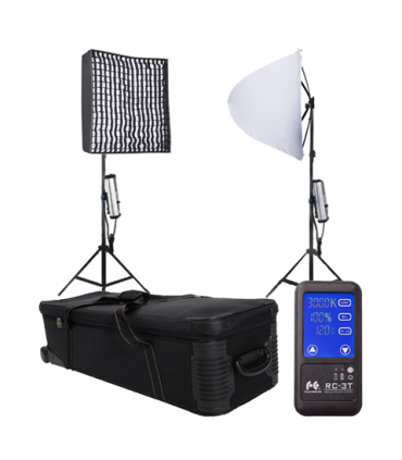 Falcon Eyes Bi-Color LED Panel RX-24TDX Set 2