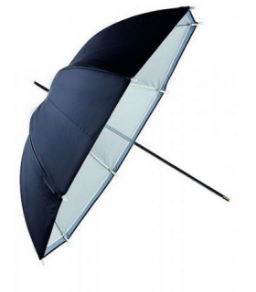 Falcon Eyes Umbrella URN-48TSB1 Transparent White + Silver/Black Cover 122 cm