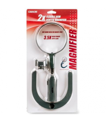 Carson Flexible Stand Magnifier with LED 2x110mm