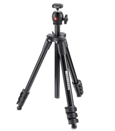 Trepied Compact Light negru cu cap bila si husa Manfrotto MKCOMPLT-BK