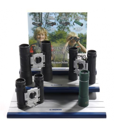 Konus Display with Top Card including binoculars