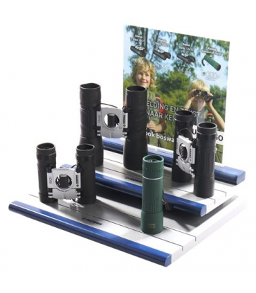 Konus Display with Top Card including binoculars