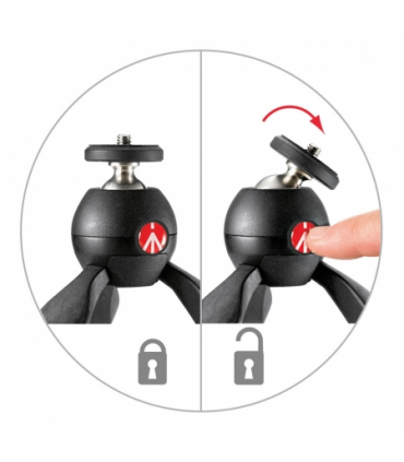 Manfrotto Pixi - minitrepied foto negru