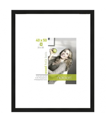 Nielsen Photo Frame 8988021 Apollon Black 40x50 / 24x30 cm