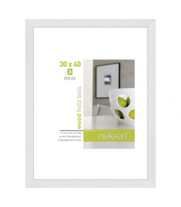 Nielsen Photo Frame 8988017 Apollon White 30x40 / 21x29.7 cm