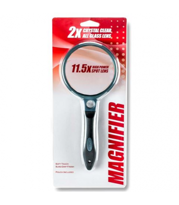 Carson Handheld Magnifier with Rubber Grip 2x130mm