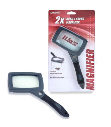Carson Handheld Magnifier with Rubber Grip 2,5x85mm
