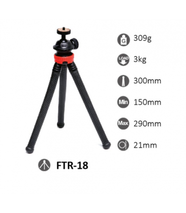 Minitrepied flexibil cu adaptor smatphone Studioking FTR-18