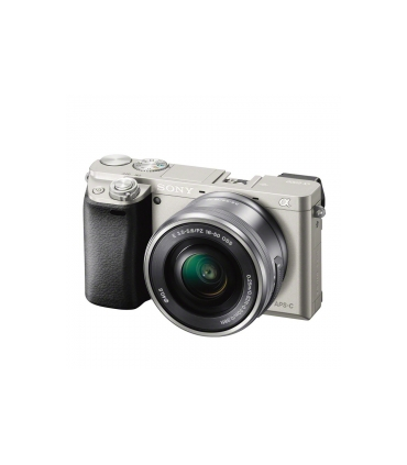 Sony A6000 Aparat Foto Mirrorless 24MP APSC Full HD Kit cu Obiectiv 16-50 F/3.5-5.6 OSS Argintiu