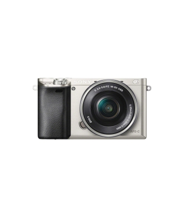 Sony A6000 Aparat Foto Mirrorless 24MP APSC Full HD Kit cu Obiectiv 16-50 F/3.5-5.6 OSS Argintiu