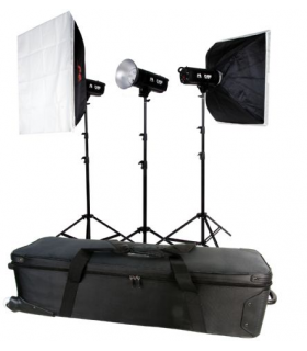 Kit blitz de Studio Falcon Eyes TFK-3400A cu geanta